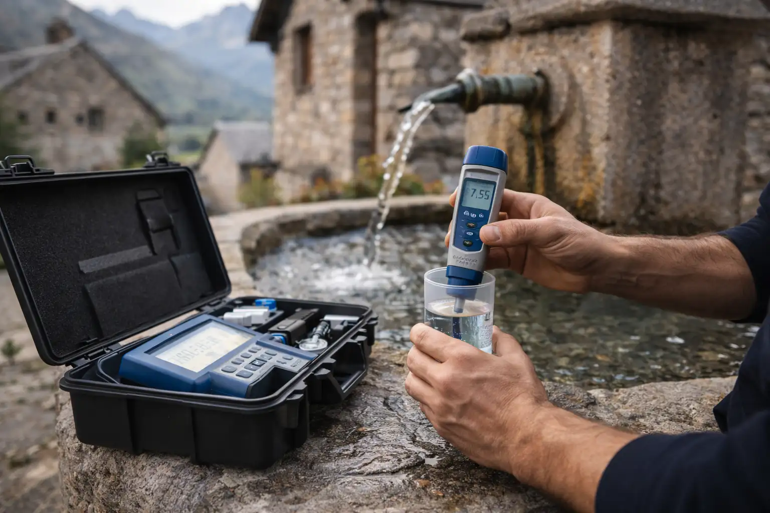 Artisan plombier au travail - Pyrénées Eau