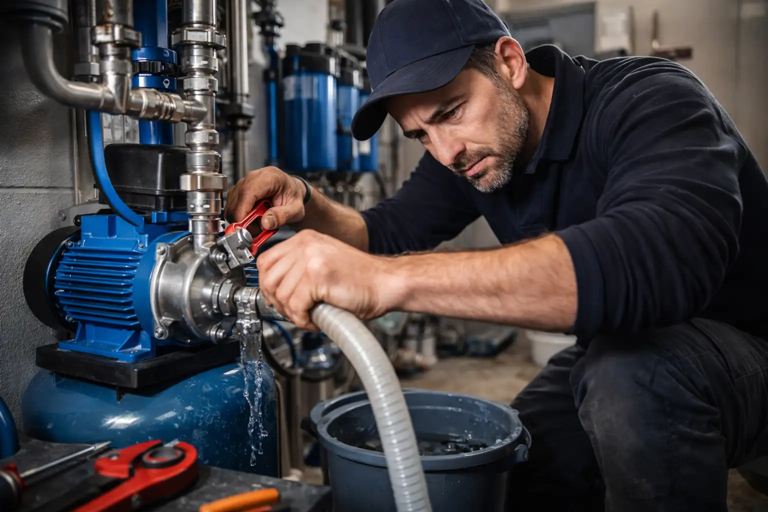 Dépannage urgent de pompe et installation hydraulique